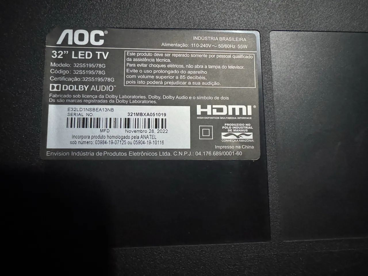 Smart TV Aoc RokuTV 32 polegadas - Foto 3
