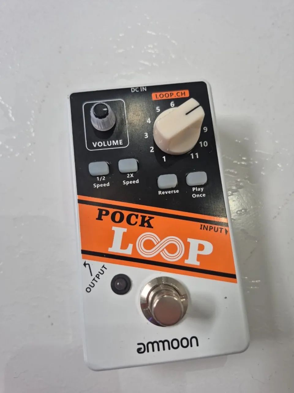 Pedal guitarra Ammoon Pock Loop (serve de boost)