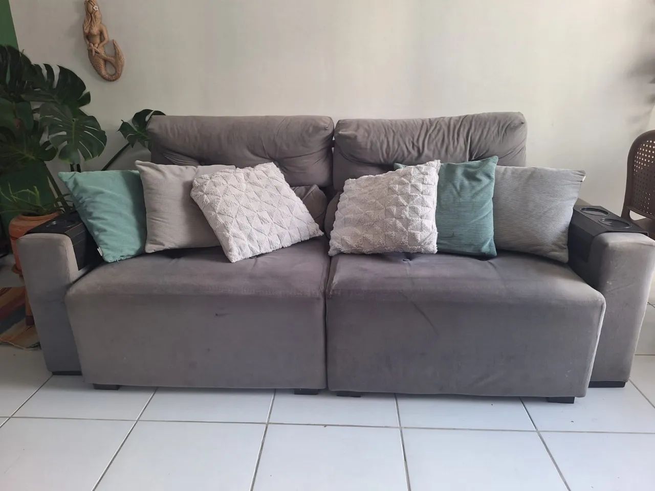 Vendo sofá 3 lugares retrátil