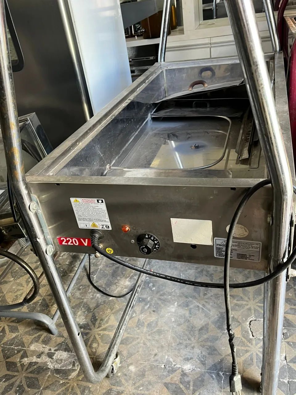 Forno pra pizza a gás com pedra refrataria mini chef style com gratinados  - Foto 2