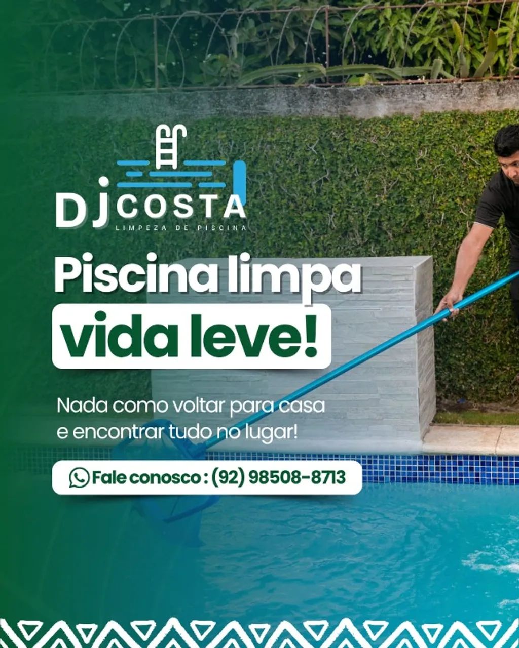 Limpeza e manutenção de  Piscina 