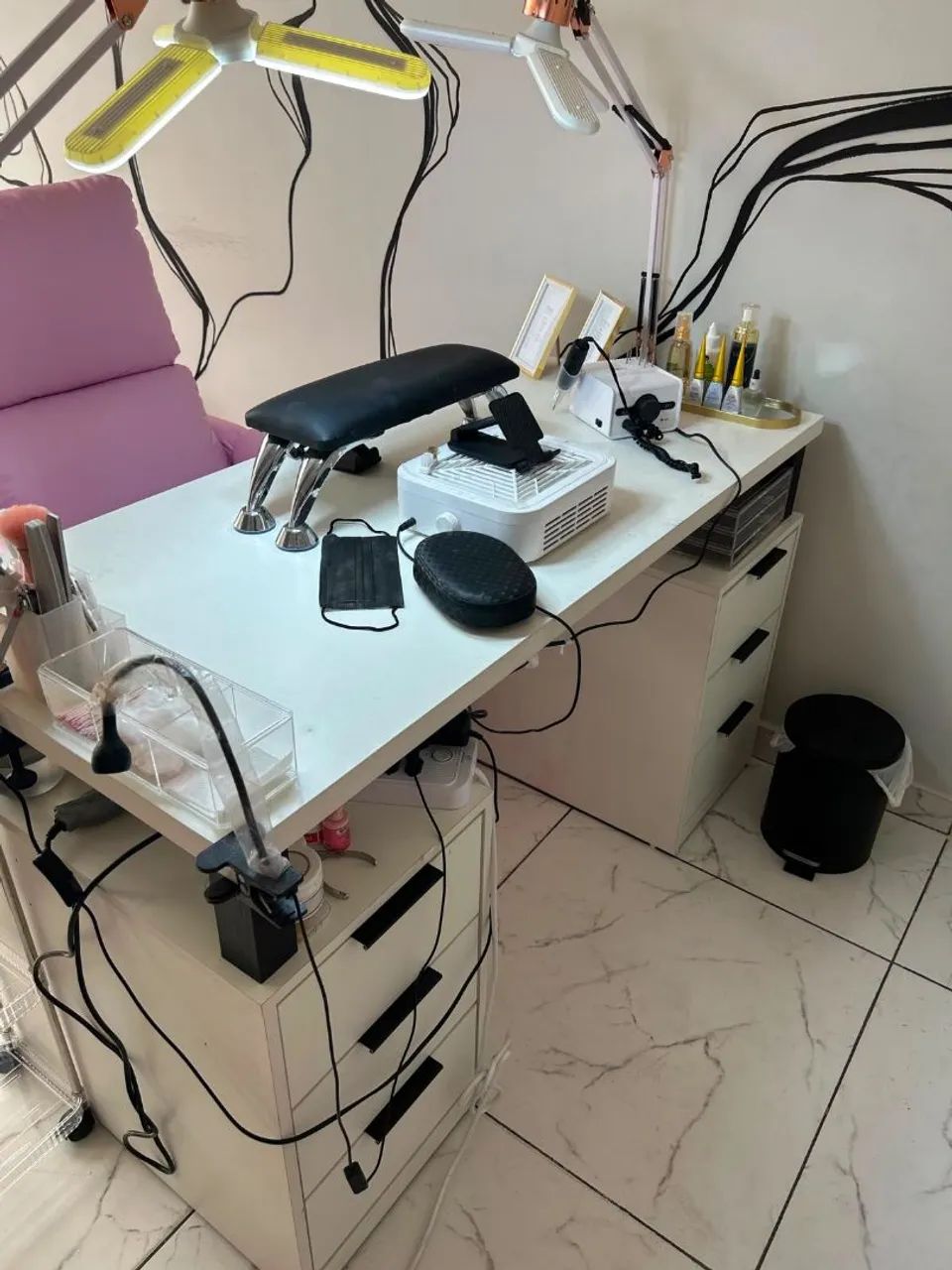 Mesa de escritório - matéria madeira  - Foto 2