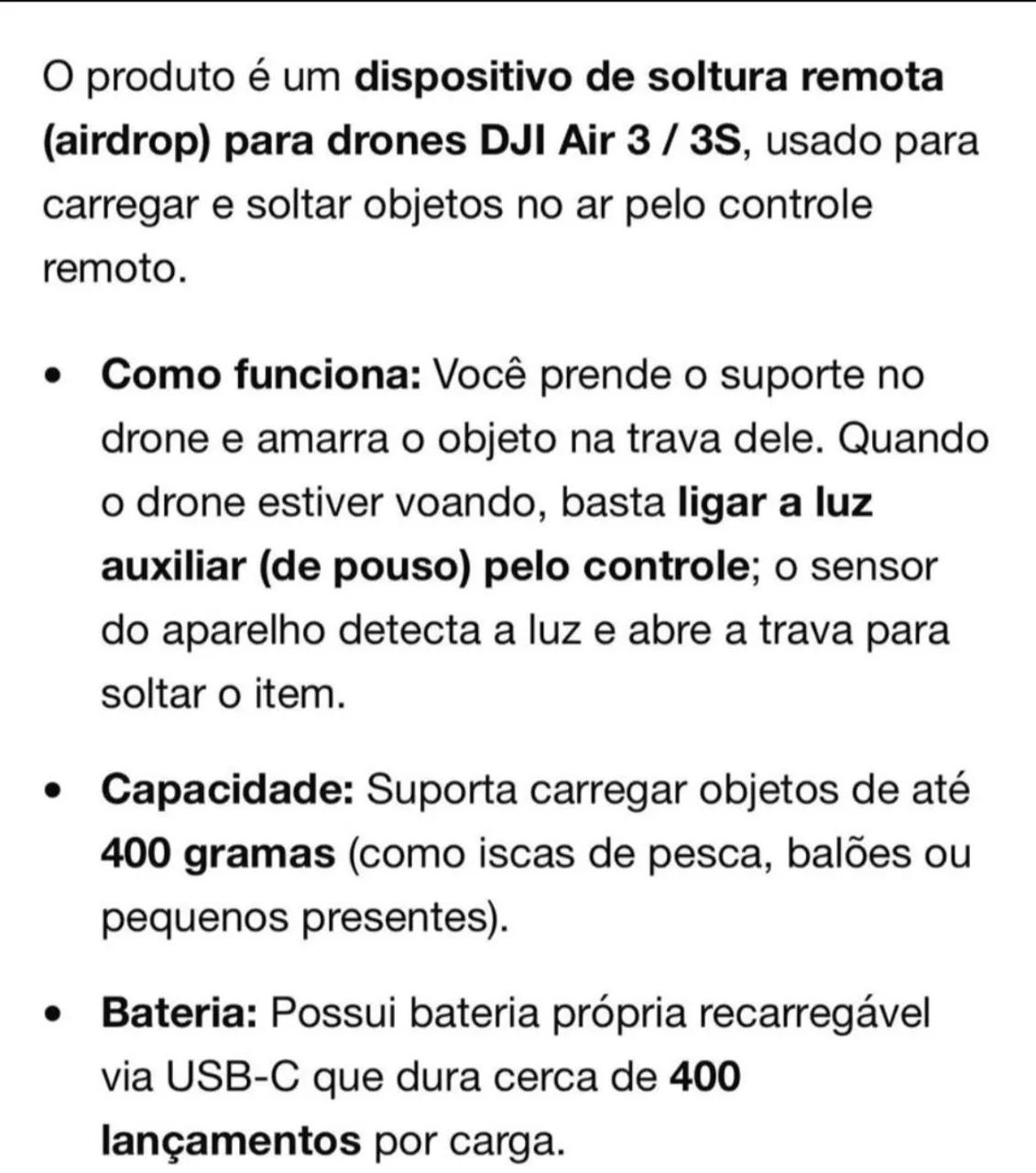 Airdrop para dronesDJl AiR3/3s - Foto 4