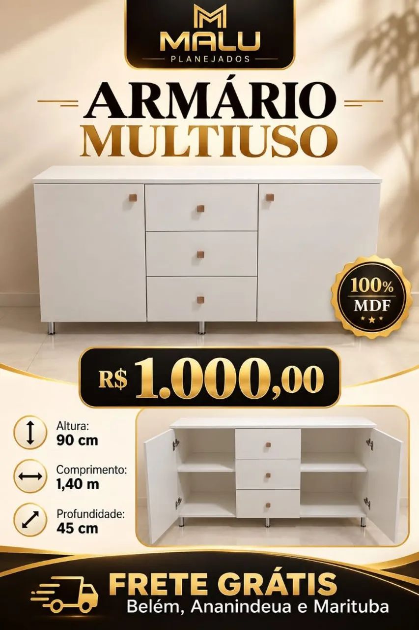 Promoção armário multiuso 