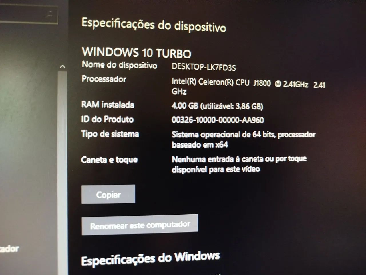 CPU Intel J1800 4G Ram - Foto 3