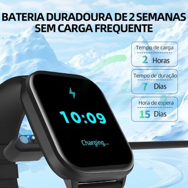 Smartwatch Bettdow - Cinza - Lacrado - Foto 2