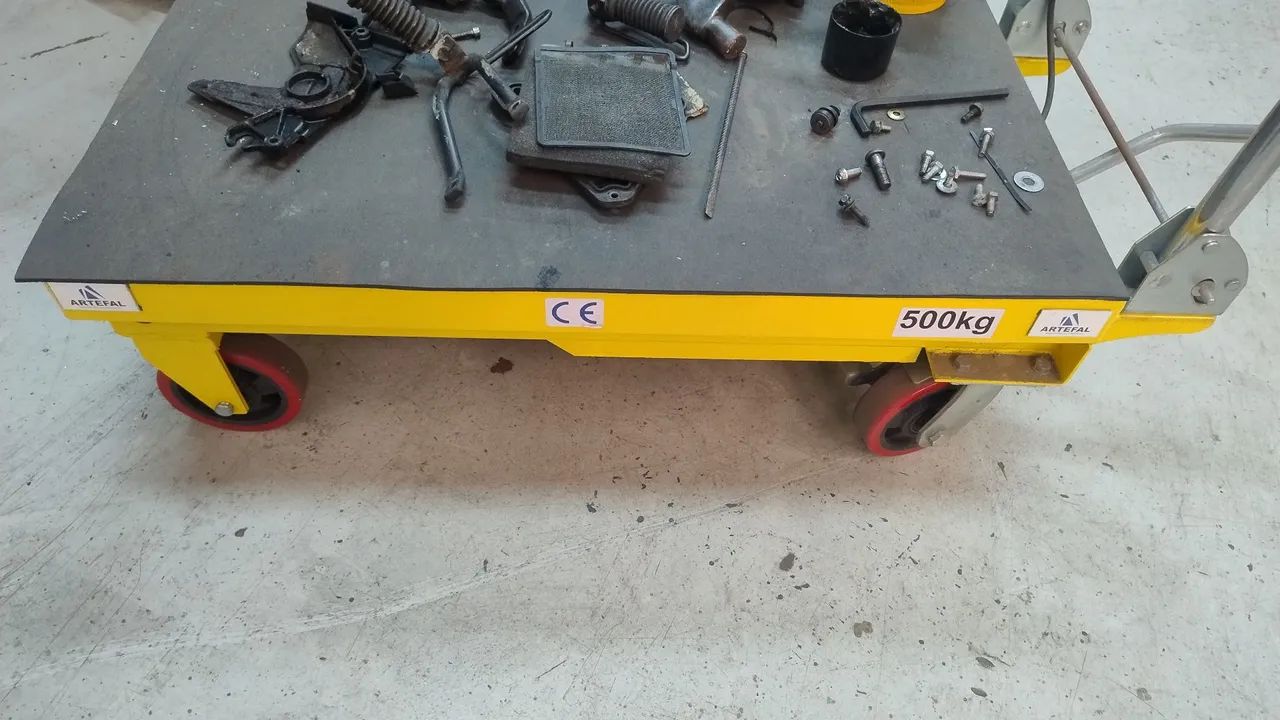 Mesa pantográfica hidráulica 500kgs. - Foto 3