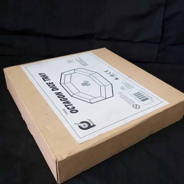  Jogo de Dados  Octógono Lacrado    com mesa em madeira forrada de coleção  com a caixa  - Foto 3