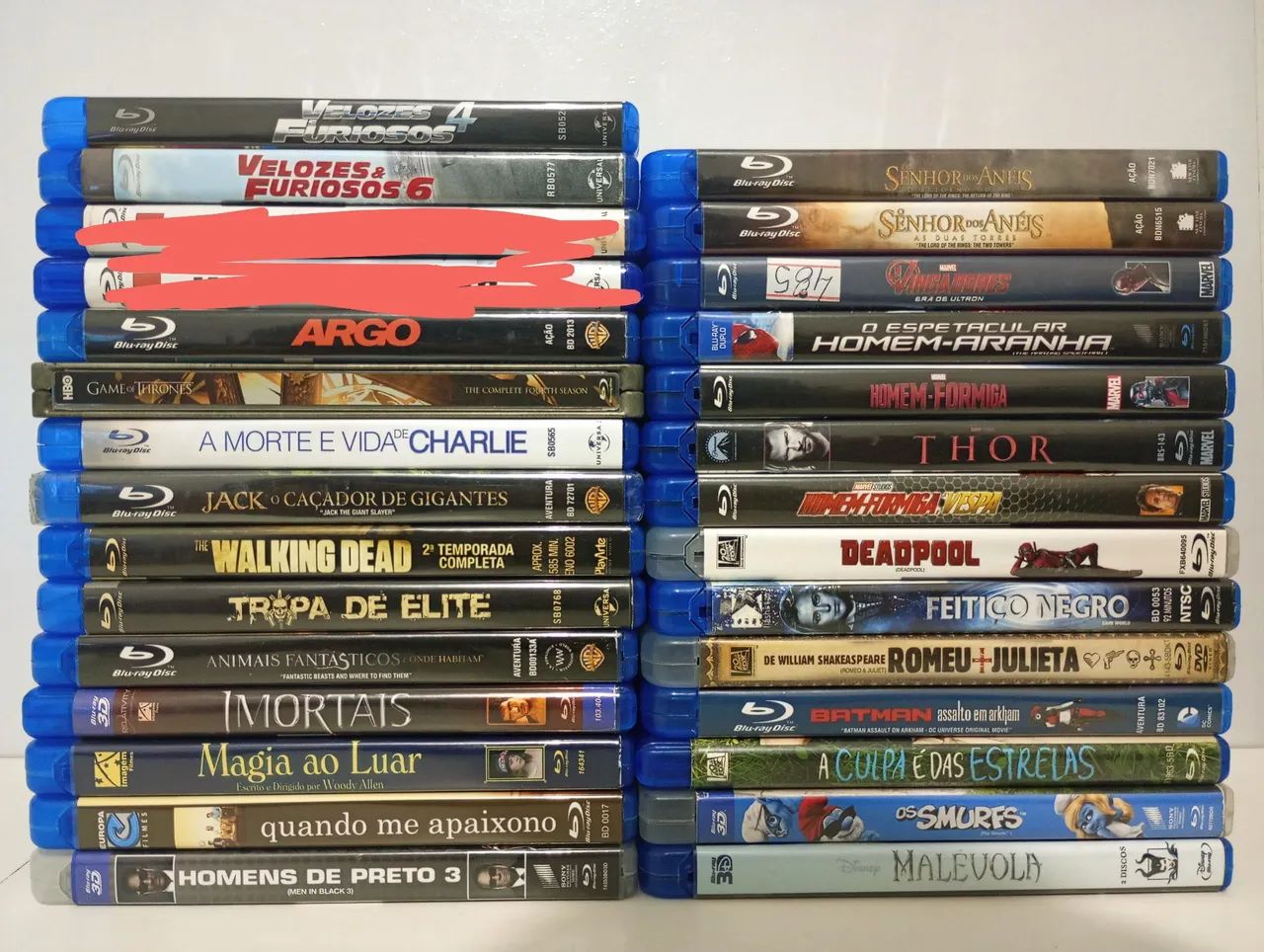 Lote (coleção)de filmes em blu-ray. Envios acima de 50,00