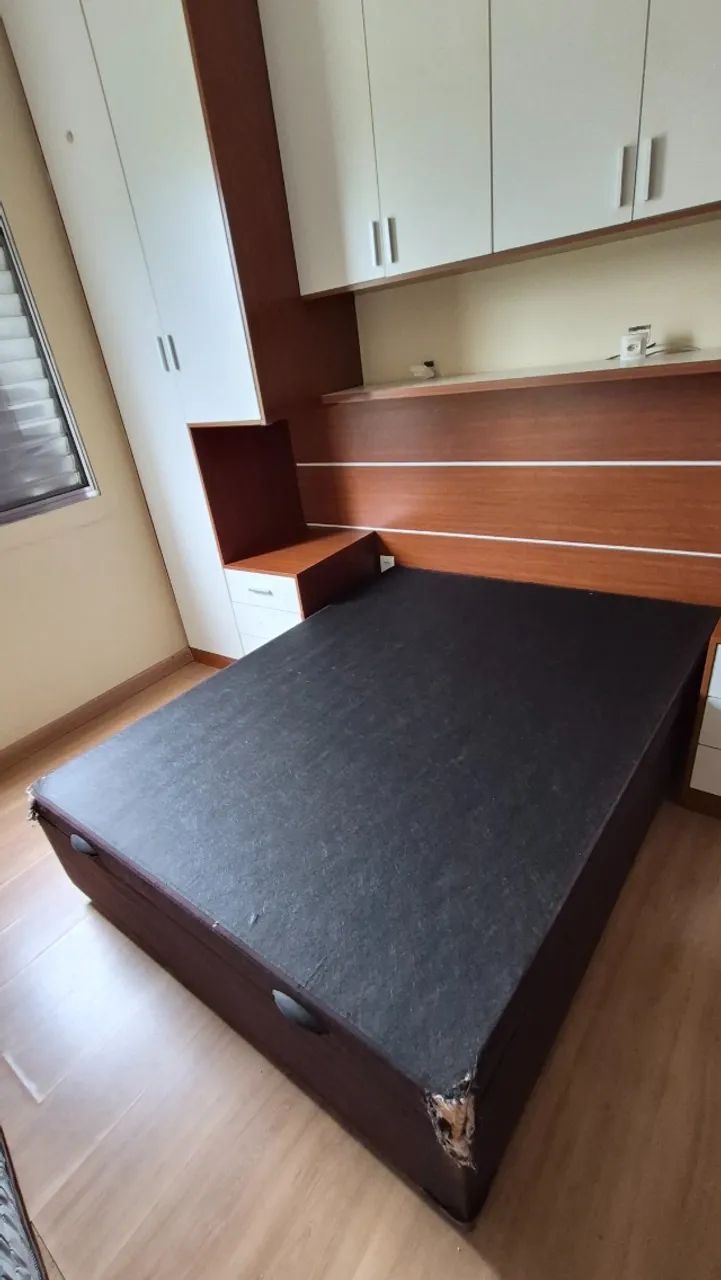 Cama casal box baú