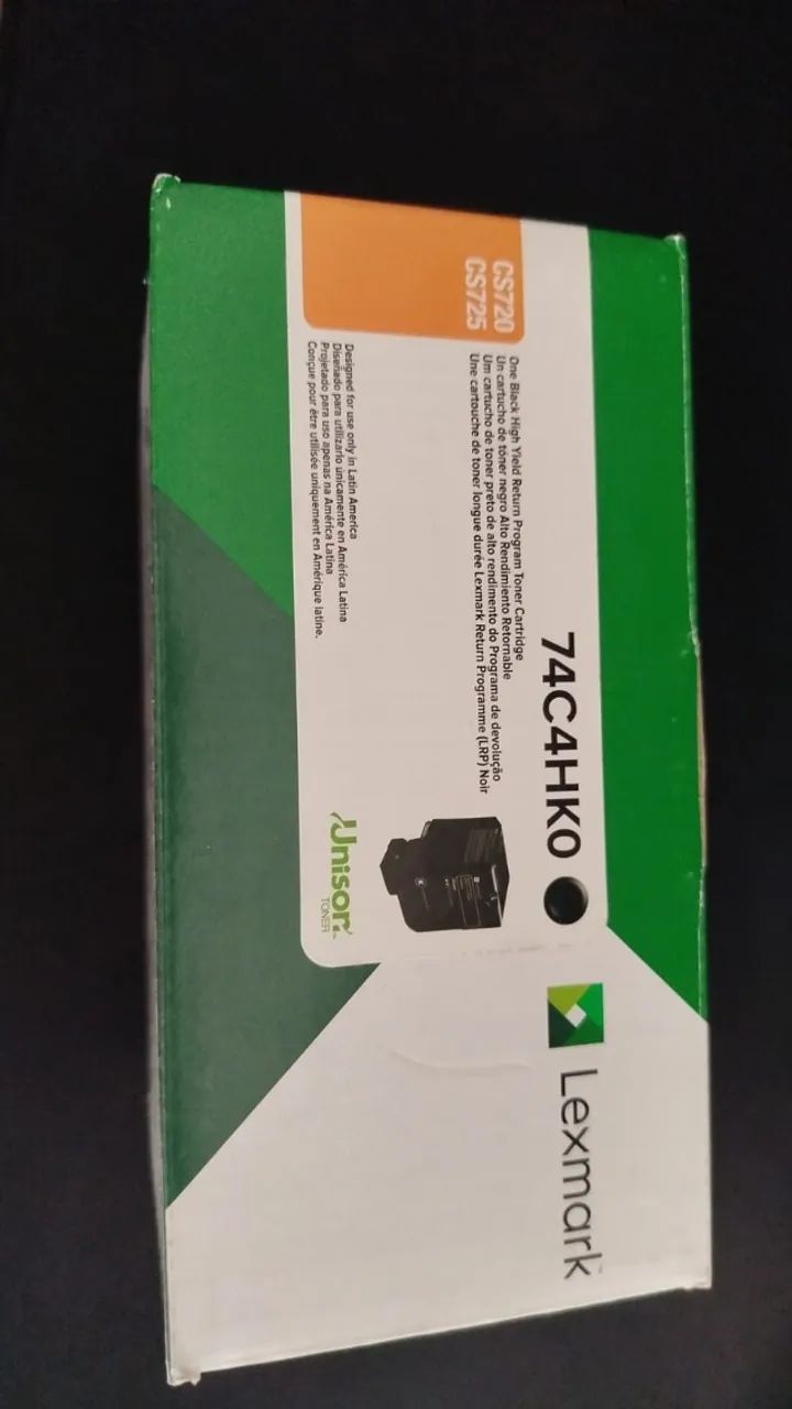 Toner Lexmark Original 74C4HK0 Preto Lacrado CS720 CS725 CX725 - Foto 3
