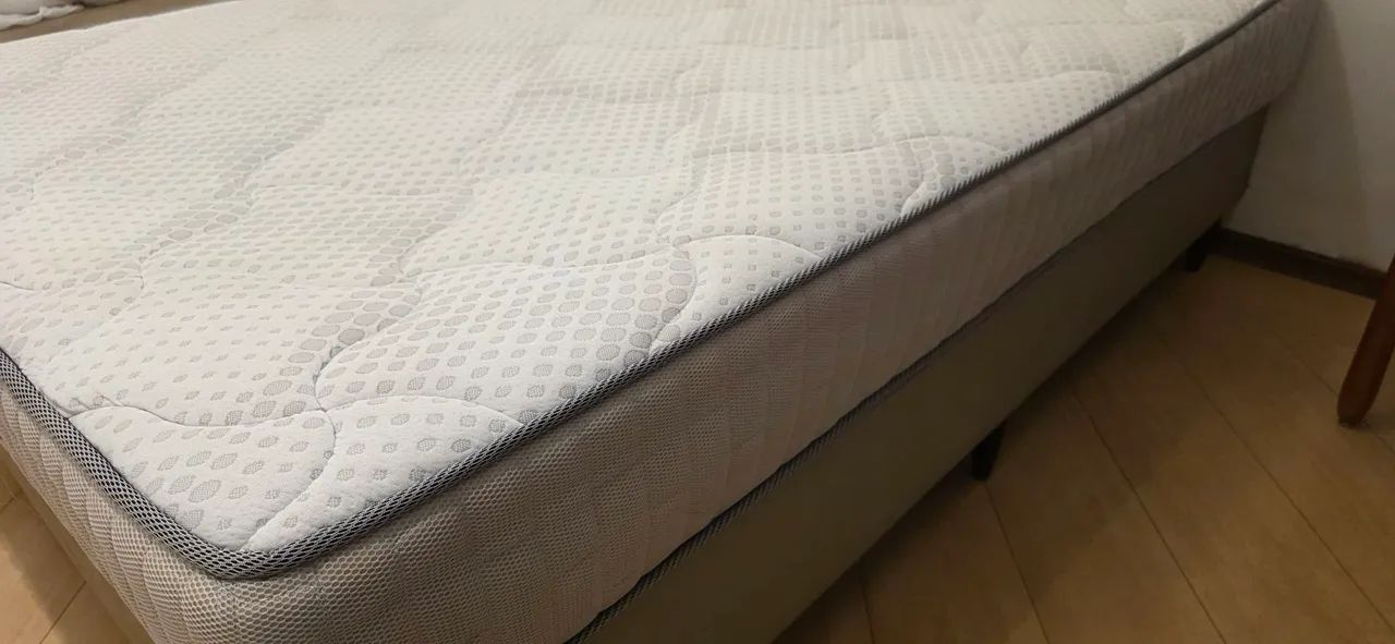 Cama box casal com colchão Ortobom - Foto 2