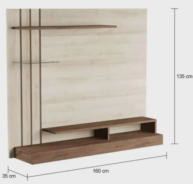Painel de TV suspenso de luxo até 55 polegadas - Foto 3