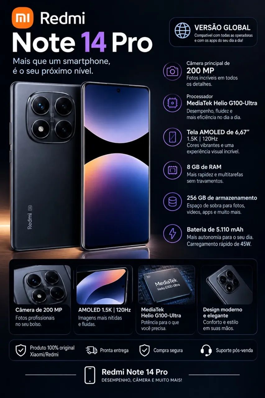 Redmi Note 14 Pro ? Versão Global ?