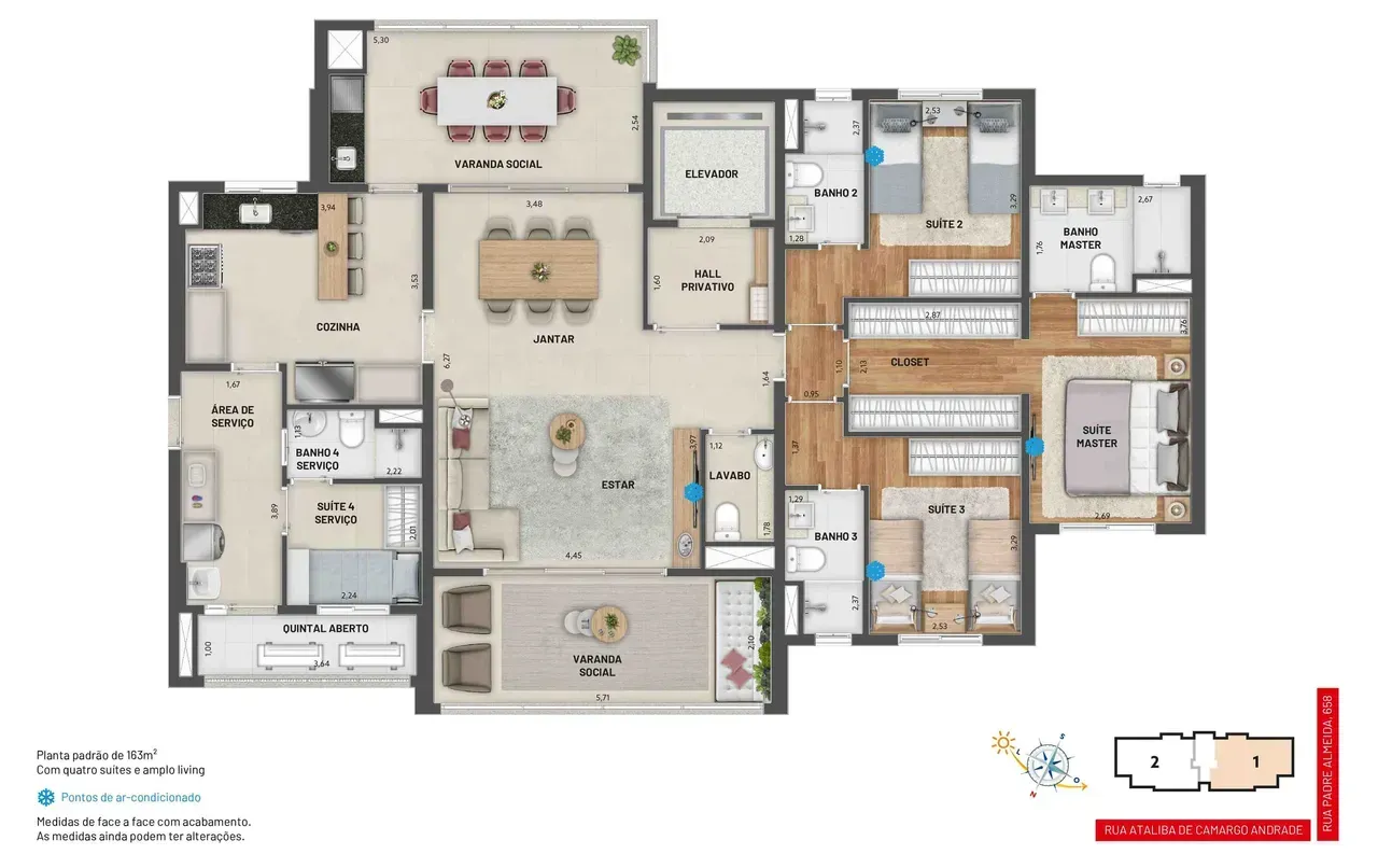 PLANTA 158m²