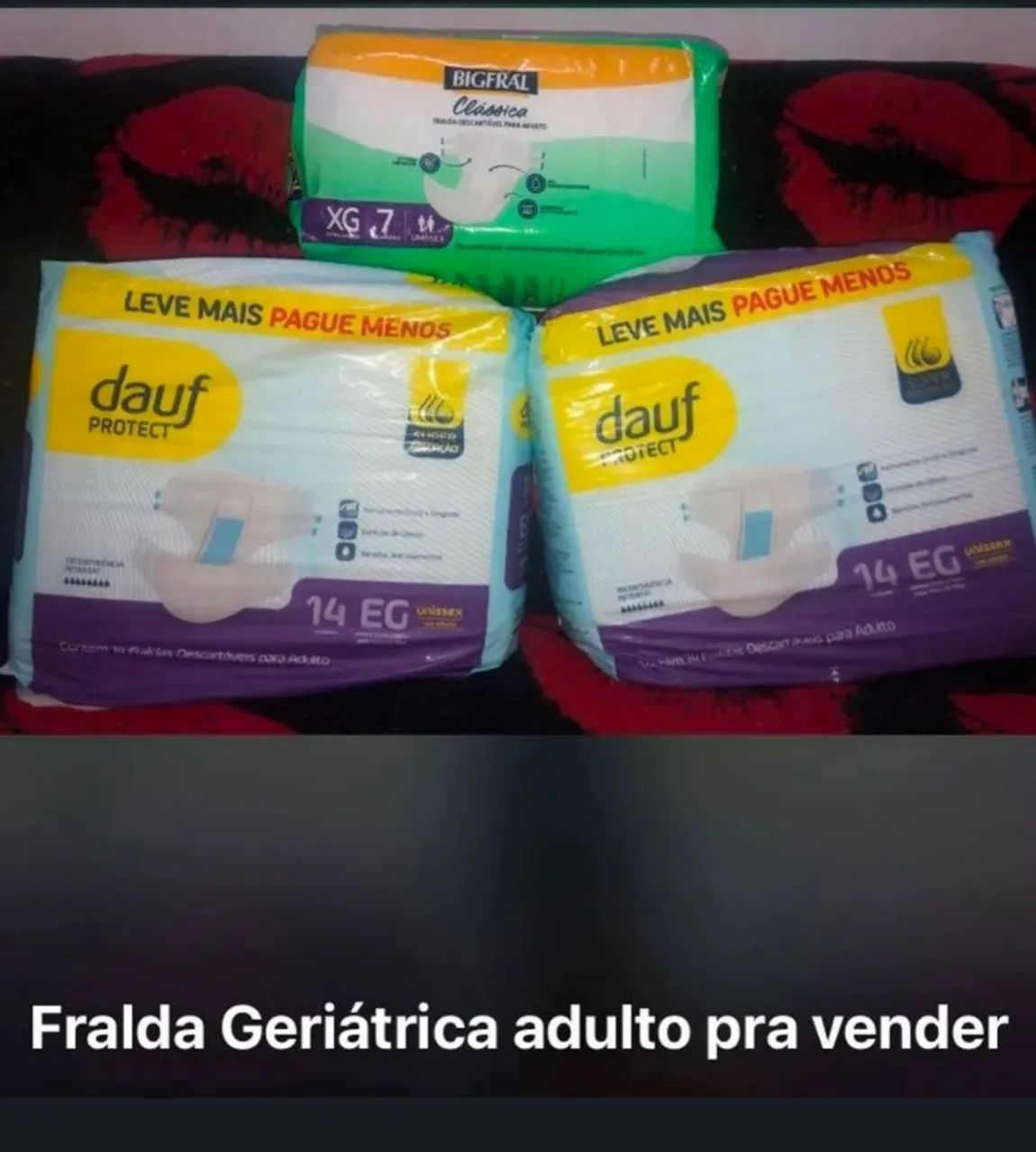 Fralda GERIATRICA  3 pacote 