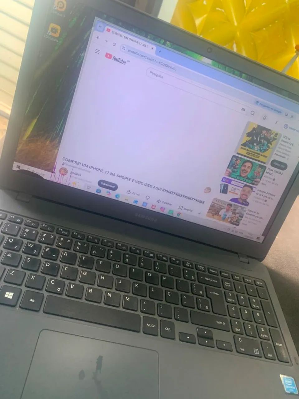 Notebook da Samsung oportunidade 