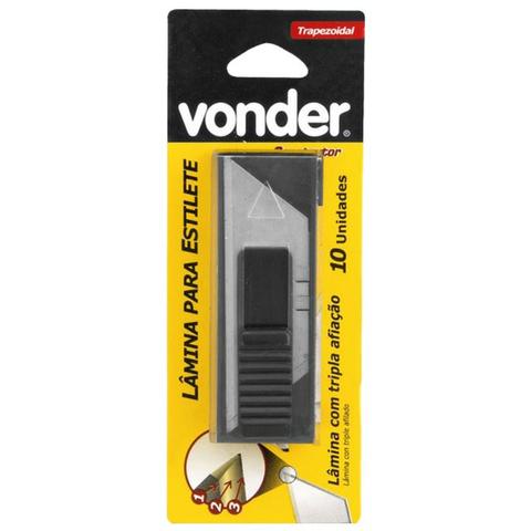 Lâmina Trapezoidal Para Estilete Vonder 35.99.000.002 - Foto 4