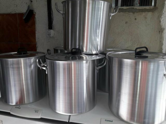 Caldeirão de 40 litros de aluminio grosso