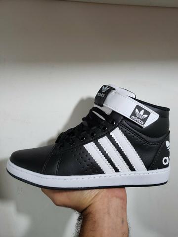 tenis cano alto adidas branco