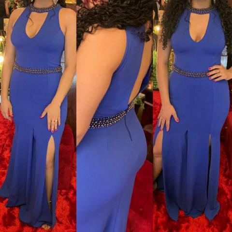 Vestido Festas Azul