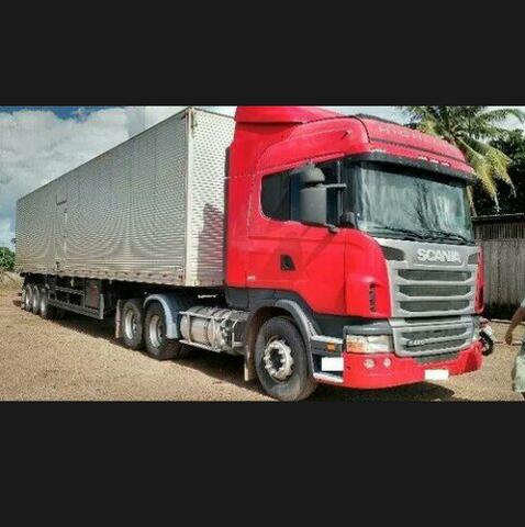 Conjunto Scania + baú