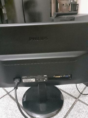 Monitor LCD Phiplips LED 18.5 VGA E DVI - Foto 3