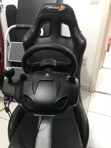 Cockpit Playseat + Volante Logitech Driving Force GT