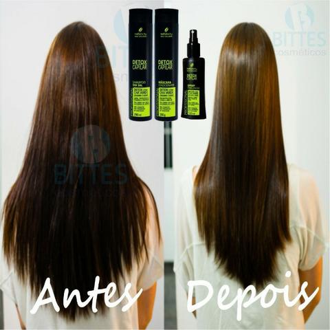 Detox com Chá Verde Reconstrução Leveza e Brilho Natubelly Max Saloon - Foto 2