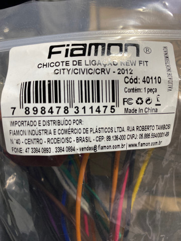 Plug do som linha Honda Civic crv new fit e cit