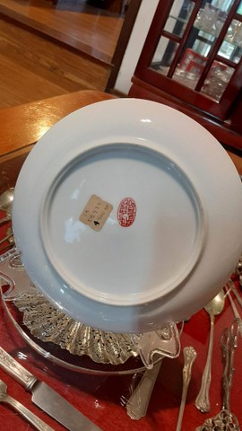 Antigo e bonito prato em porcelana oriental - Foto 3
