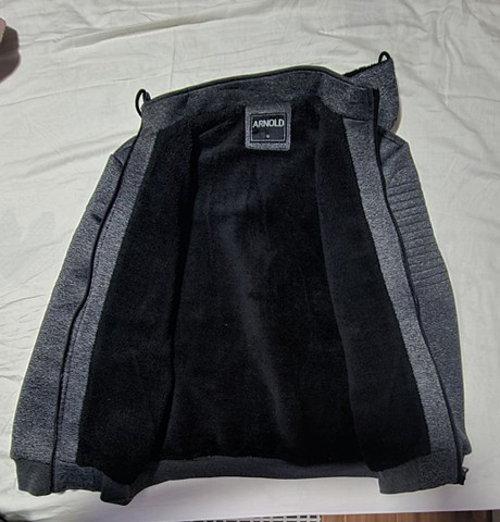Blusa, jaqueta, blusão de frio tecido, com capuz removível, Forração interna pêlo, blusa - Foto 4