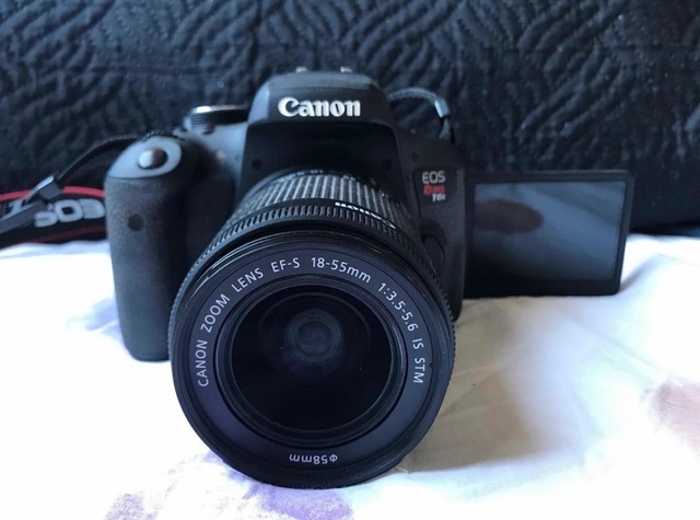 Camera Canon T6i 18-55mm + Bolsa!! Semi Nova Pouco Usada - Foto 5