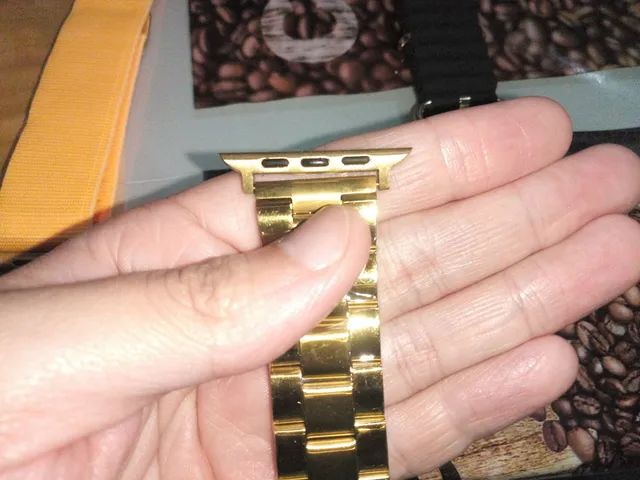 PROMOÇÃO PRA ACABAR!! Smartwatch NFC Dourado com 3 PULSEIRAS!! (G9 ULTRA PRO GOLD 2023) - Foto 5