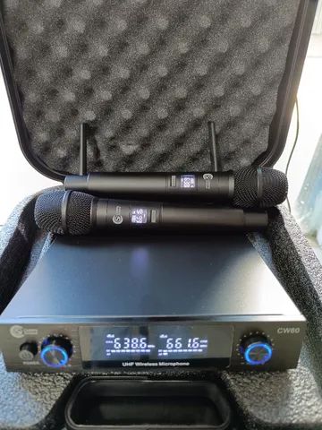 Microfone Digital duplo UHF - Foto 5