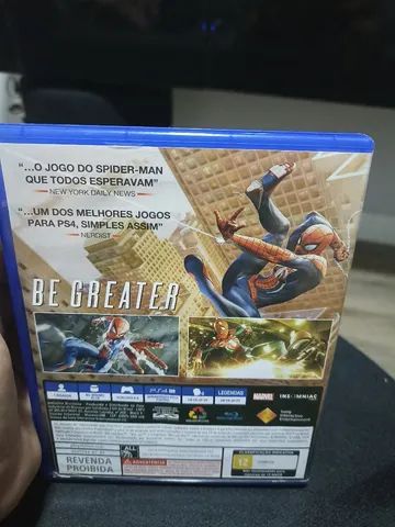 Jogo Spider Man - Ps4 Mídia Física