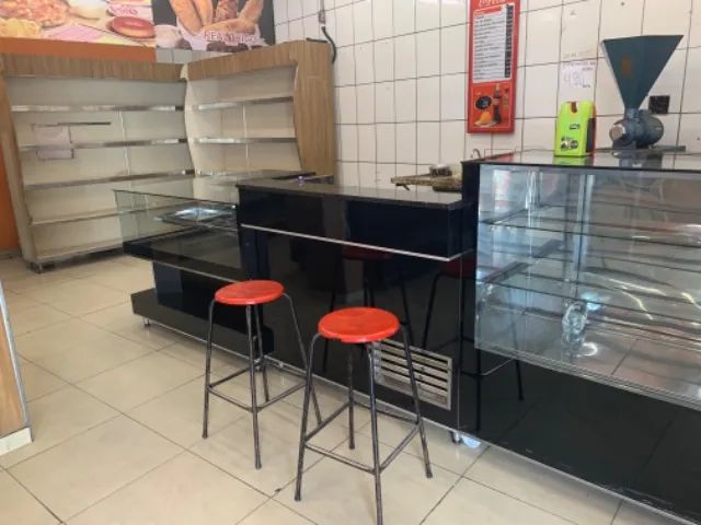 Padaria / frente e fundo de padaria / pronta para funcionar