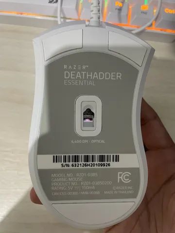 Mouse razer deathadder essential branco 