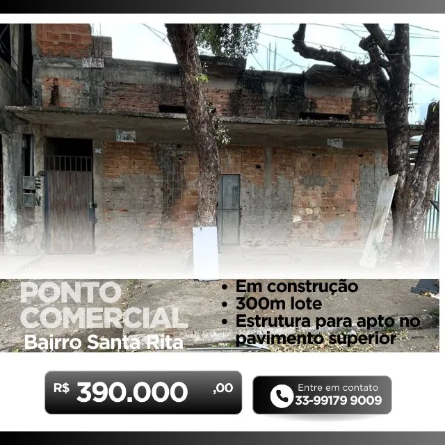 Ponto comercial em construção Santa Rita