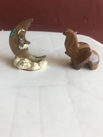 2 mini enfeites de lua e elefante - Foto 4