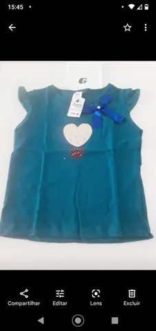 Lindas e maravilhosas blusas infantis em algodão - Foto 3