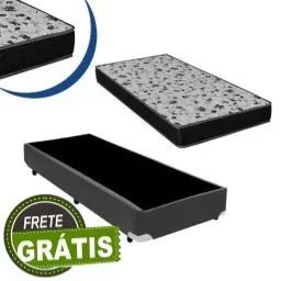Frete Grátis! Base Box Solteiro + Colchão D23