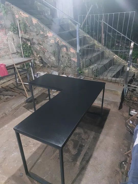 Mesa em L estilo industrial  - Foto 2