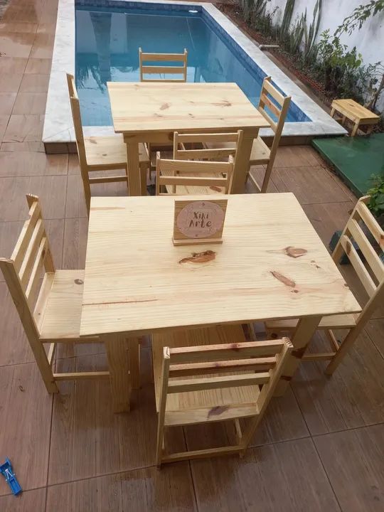 Mesa de Jantar de Madeira  - Foto 2