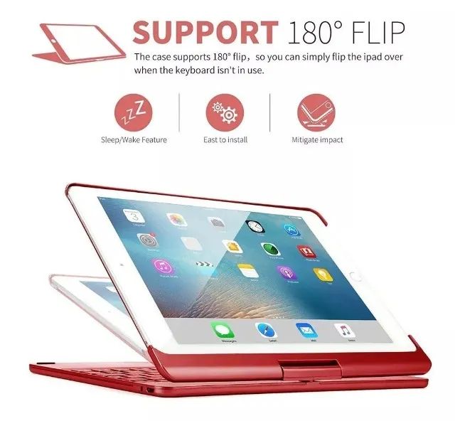 Capa Teclado Iluminado Alumínio P/ iPad Pro 9.7'' Ipad 6 Ipad Air 2 9.7'' - Foto 2