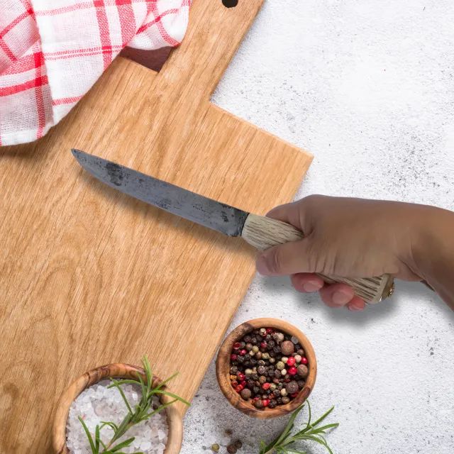 Faca Antiga Kissing Möllmann Aço Alemão Cabo Em Chifre Cervo - Foto 6