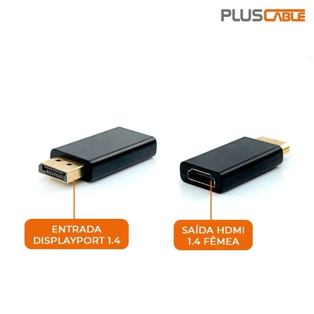 Adaptador Displayport para Hdmi PlusCable ADP-DPHDMI10BK - WZetta