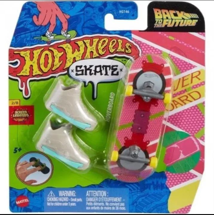 Diecast 1:64 Hot Wheels Skate de Dedo De Volta Para O Futuro Back To The Future