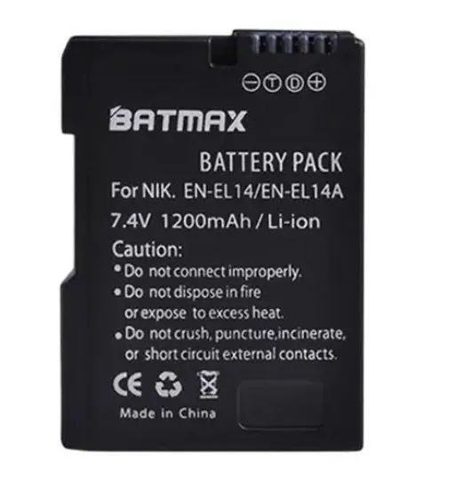 2 Baterias El14A Mais Um Carregador Duplo Para Câmeras Nikon D3200 D5100 D5300 D3300 D5600