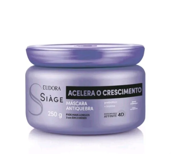 Máscara de Cabelo Siàge Eudora - Acelera o Crescimento - 250g